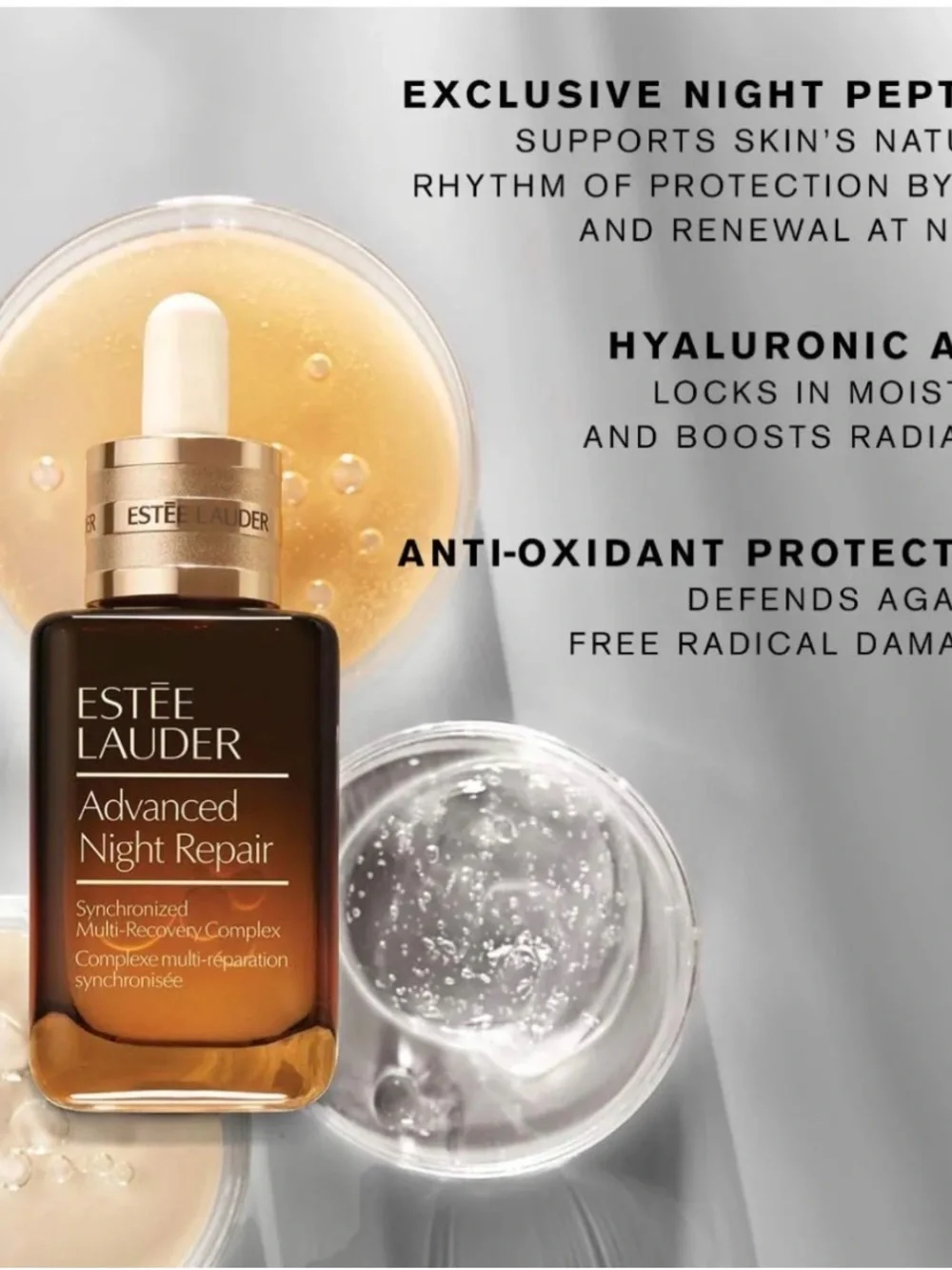 Estee Lauder Advanced Night Repair Serum – Brown Bottle, Cream Dropper